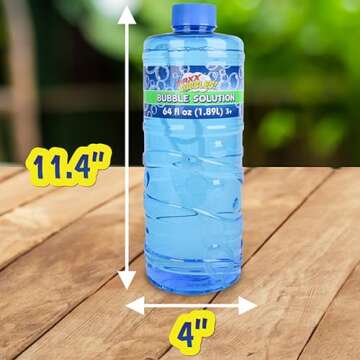 Sunny Days Bubble Solution 64oz Non-Toxic Party Fun