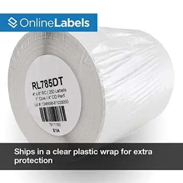4 x 6 Shipping Labels for Direct Thermal Printers - 250 Labels, 1 Roll - Online Labels
