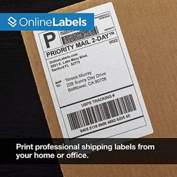 4 x 6 Shipping Labels for Direct Thermal Printers - 250 Labels, 1 Roll - Online Labels