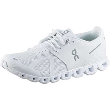 On Women's Cloud Sneakers, All White, 5.5 Medium US
