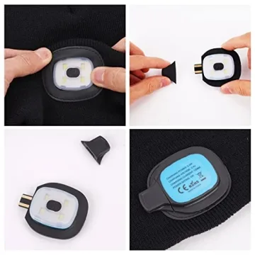 VIBELITE LED Beanie Hat with Adjustable Light