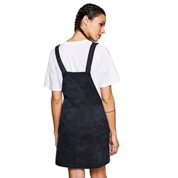 Stylish Romwe Women's A-line Corduroy Pinafore Dress