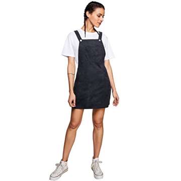Stylish Romwe Women's A-line Corduroy Pinafore Dress