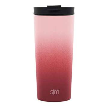 Simple Modern Insulated Tumbler with Lid and Straw | Iced Coffee Cup Reusable Stainless Steel Water ...
