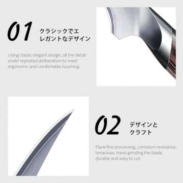 HOSHANHO Fillet Knife 7 Inch, Super Sharp Boning Knife in High Carbon Steel AUS-10, Professional Japanese Fish Knife for Meat Poultry Cutting