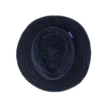 Wallaroo Hat Company – Women’s Victoria Fedora – UPF 50+ Sun Protection, Wide Brim, Packable Design and Adjustable Sizing for Medium Crown Sizes – Sun-Smart Hat for Everyday (Mixed Navy)