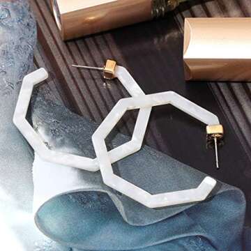 Stylish PHALIN Acrylic Hoop Earrings for Any Occasion