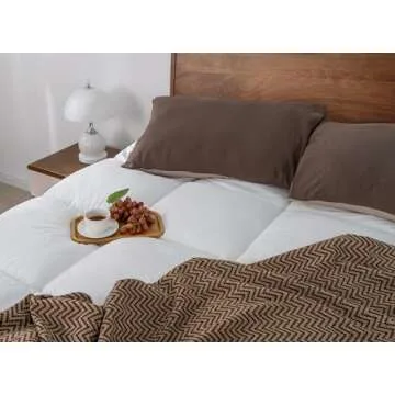 QUEEN ROSE Mattress Topper Queen, Extra Soft Pillow Top Mattress Topper Queen for Firm Bed, Thick Baffle Box Cooling Cloud-Like Down Alternative Filled, Back Pain Relief, White