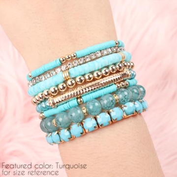 Multi Color Stretch Beaded Stackable Bracelets | RIAH FASHION