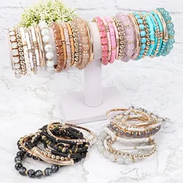 Multi Color Stretch Beaded Stackable Bracelets | RIAH FASHION