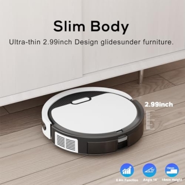 Kipvvo V3 Robot Vacuum with Smart App Control and Mopping