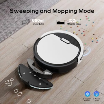 Kipvvo V3 Robot Vacuum with Smart App Control and Mopping
