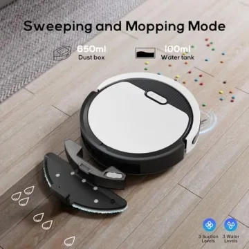 Kipvvo V3 Robot Vacuum with Smart App Control and Mopping
