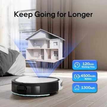 Kipvvo V3 Robot Vacuum with Smart App Control and Mopping