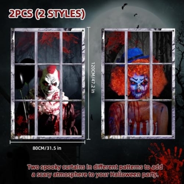 Halloween Ghost Curtain Decorations for Parties