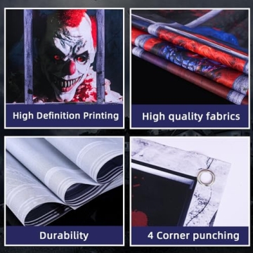 Halloween Ghost Curtain Decorations for Parties