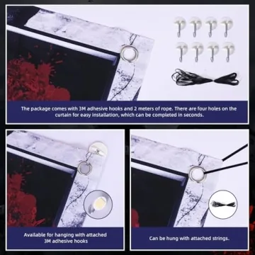 Halloween Ghost Curtain Decorations for Parties