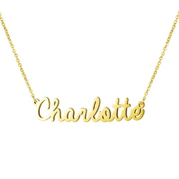 Yiyang Personalized Name Necklace Custom 18K Gold Stainless Steel Jewelry for Kids