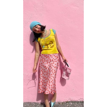 Elegant Zeagoo Women’s Silk Satin Midi Skirt for All Occasions