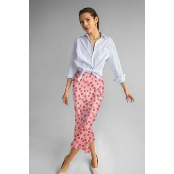 Elegant Zeagoo Women’s Silk Satin Midi Skirt for All Occasions