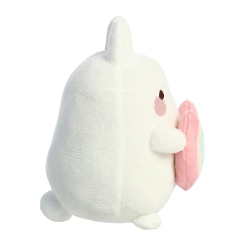 Aurora® Playful Molang Rainbow Heart Plush - Soft Fun Toy
