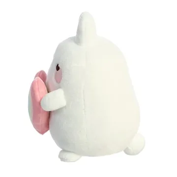 Aurora® Playful Molang Rainbow Heart Plush - Soft Fun Toy