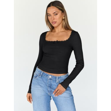 Chic Trendy Queen Women's Long Sleeve Crop Top