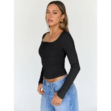 Chic Trendy Queen Women's Long Sleeve Crop Top