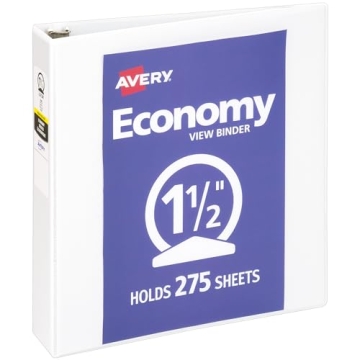 Avery Economy View 3 Ring Binder for Efficient Organization