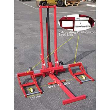 Larin LMLF-750 Lawn Mower Lift for Easy Maintenance