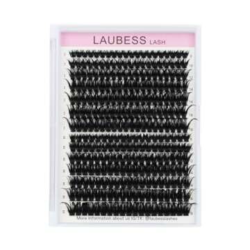 LAUBESS 60D/80D Lash Clusters - Stunning D Curl Eyelash Extensions