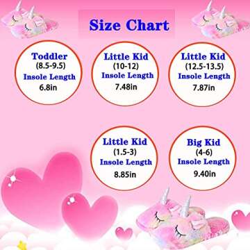 Anddyam Kids Family Cute Cat Household Anti-Slip Indoor Home Slippers for Girls and Boys (10-11 Little Kid)