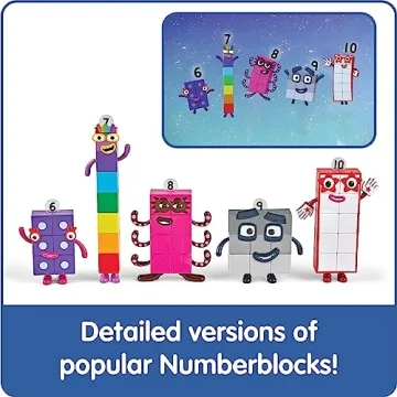 Numberblocks Friends Six to Ten Educational Math Toy Figures