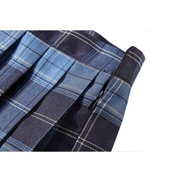 Urban CoCo Womens Uniforms Plaid Pleated Mini Skirt (#2, M)