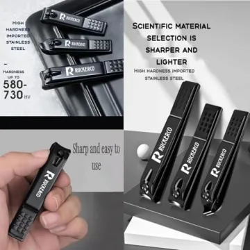 Matte Stainless Steel Nail Clippers Set for Precision Grooming