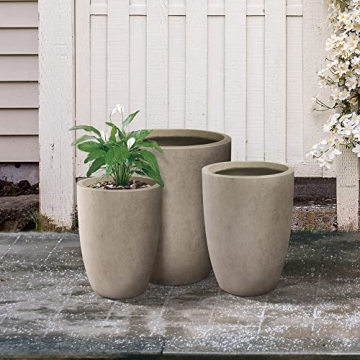 Kante Modern Decorative Concrete Planters Set of 3