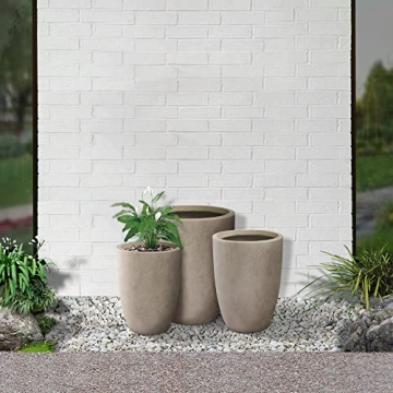 Kante Modern Decorative Concrete Planters Set of 3