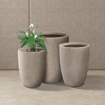 Kante Modern Decorative Concrete Planters Set of 3
