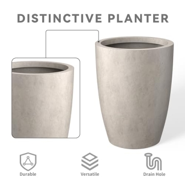 Kante Modern Decorative Concrete Planters Set of 3