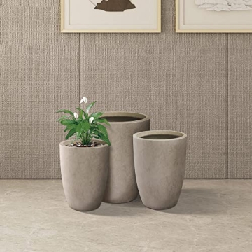 Kante Modern Decorative Concrete Planters Set of 3
