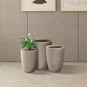 Kante Modern Decorative Concrete Planters Set of 3
