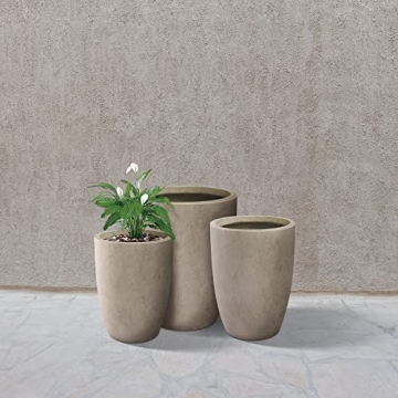 Kante Modern Decorative Concrete Planters Set of 3