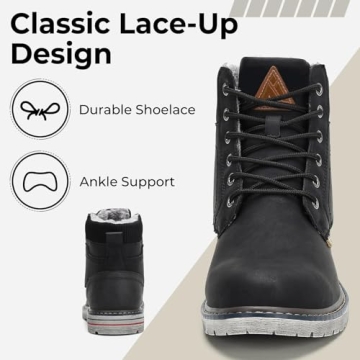 Mishansha Winter Hiking Boots for Men & Women - Warm & Stylish