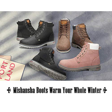 Mishansha Winter Hiking Boots for Men & Women - Warm & Stylish
