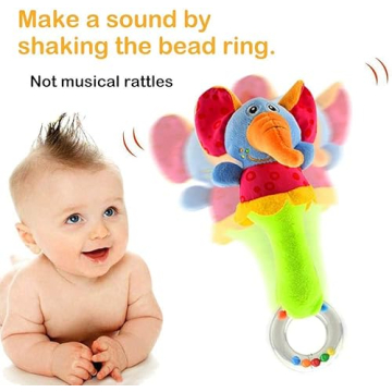 Vibrant CHAFIN Soft Baby Rattles for Sensory Play