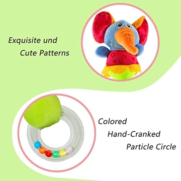 Vibrant CHAFIN Soft Baby Rattles for Sensory Play