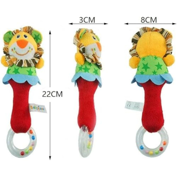 Vibrant CHAFIN Soft Baby Rattles for Sensory Play