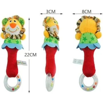 Vibrant CHAFIN Soft Baby Rattles for Sensory Play