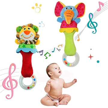 Vibrant CHAFIN Soft Baby Rattles for Sensory Play