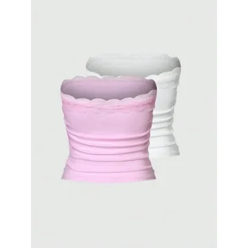 Shop Milumia Women's Stylish Rib Knit Bandeau Tops